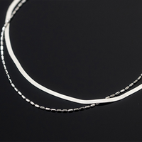 Chevillère en Argent Sterling 925, Simple et Tendance, avec Breloque Double Os de Serpent et Haricot, pour Femme, Bijou de Pied Charmant pour la Plage