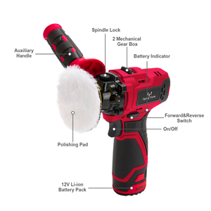 Machine de polissage de <span class=keywords><strong>voiture</strong></span> <span class=keywords><strong>sans</strong></span> <span class=keywords><strong>fil</strong></span> à piles Li-ion professionnelle 12V Mini polisseuse <span class=keywords><strong>sans</strong></span> <span class=keywords><strong>fil</strong></span> orbitale aléatoire de 3 pouces - Product Image 4