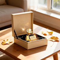 Scatola Regalo di Lusso in Cartone Personalizzata con Logo, Finitura in Lamina d'Oro e Rivestimento UV per Bottiglie di Profumo