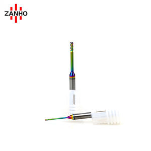 ZANHO personalizzabile ODM/OEM carburo di tungsteno 2-flauto collo lungo quadrato a sfera naso fresa CNC fresa per acciaio alluminio - Product Image 1