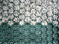 Dalles de gazon industrielles emboîtables en HDPE et PP, surface alvéolée de 50 mm pour drainage, jardin, barrage et parking