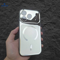 UNIGRACE-Coque de téléphone magnétique en verre mat de couleur originale AG pour iPhone 17 16 15 Pro Max 13, étui de protection pour objectif de charge sans fil
