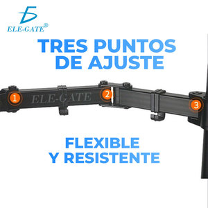 Soporte de pared para 4 monitores de 13 a 27 pulgadas, soporte de escritorio giratorio - Product Image 4