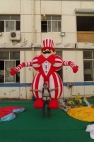 Costume gonflable géant de marionnette squelette du Jour des Morts, gonflable publicitaire durable pour Halloween