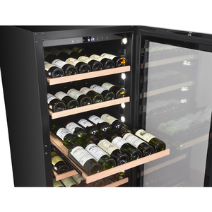 Gabinete de vino de una sola zona de edición Premium, ventilador de temperatura electrónico, refrigeración integrada, Enfriador de vino, <span class=keywords><strong>bodega</strong></span>, <span class=keywords><strong>bodega</strong></span>, negro, 120V - Product Image 6