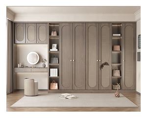 ตู้เสื้อผ้าไม้แบบสั่งทำสไตล์เยอรมันสมัยใหม่ บานเลื่อน 3 ประตู พร้อมลิ้นชัก - Product Image 2