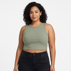 Tank <b>Top</b> Women Cotton OEM Basic Soft Fabric Breathable Comfortable Summer Wear Fashion Casual <b>Tops</b> - Product Image 1