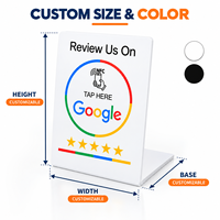 Support de carte NFC Google Review personnalisé en PVC, carte de visite Google Review, carte NFC programmable NTAG213 avec logo OEM ODM