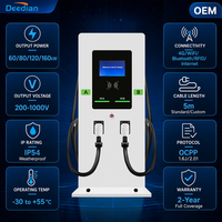 Estación de Carga Rápida DC para Vehículos Eléctricos Deedian de 60kW, 80kW, 120kW, Montaje en Suelo, CCS1, CCS2, CHAdeMO, GBT, Certificación CE TUV IP54, Pedidos al por Mayor para Aeropuertos