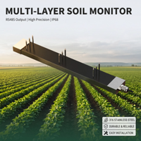 Sonde de capteur d'humidité du sol NPK multicouche en acier inoxydable de haute précision pour l'irrigation en agriculture intelligente