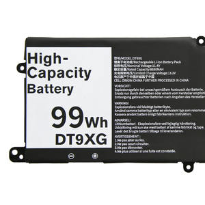 Batterie de remplacement pour ordinateur portable en gros, haute capacité 99Wh DT9XG pour Area 51m R1 R2 P38E P38E001, en stock - Product Image 4