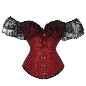 2022 Shapewear Lingerie Sexy Korset femmes Steampunk gothique victorien Corset haut dentelle taille formateur <span class=keywords><strong>Bustier</strong></span> grande taille - Product Image 5