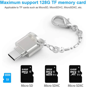 OTG Đầu đọ<span class=keywords><strong>c</strong></span> thẻ <span class=keywords><strong>Type</strong></span>-<span class=keywords><strong>C</strong></span> để TF Micro SD Adapter xách tay USB-<span class=keywords><strong>C</strong></span> Đầu đọ<span class=keywords><strong>c</strong></span> Bộ nhớ cho iPad Pro Samsung MacBook Huawei Xiaomi - Product Image 3