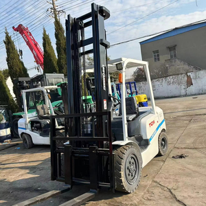 Chariot élévateur diesel d'occasion Vigoshop 3 tonnes FD30, mât à trois étages, forte puissance, d'occasion, Shanghai, longueur de fourche 3254 mm - Product Image 1