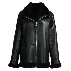 Ventes en gros d'hiver, manteaux en peau de mouton pour femmes, de haute qualité, chauds, épais, doublure en <span class=keywords><strong>fourrure</strong></span> véritable, fermeture éclair <span class=keywords><strong>lisse</strong></span>, design personnalisé, mode - Product Image 3