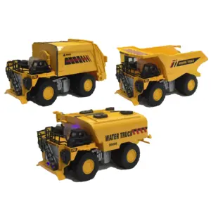 QS Penjualan Laris 1:50 Model Diecast Model Konstruksi Dumper Rekayasa Logam Campuran Tarik Kembali Mainan Kendaraan