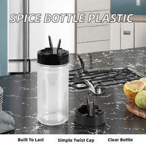 Envase para Condimento de Sal, Pimienta y Chile, Tarro de Especias de Plástico PET con Tapa de Rosca y Serigrafía, Marca JH Shandong para Utensilios de Cocina - Product Image 2