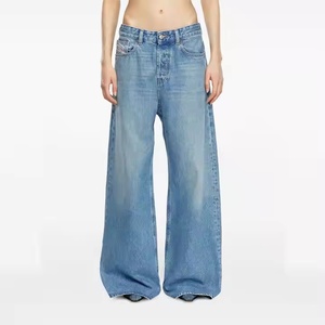 Pantalones Vaqueros Anchos Desgastados de Estilo Vintage para Mujer, Venta al por Mayor, Alta Calidad, Sexy, Casuales, 2025 - Product Image 2