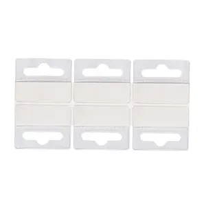 Clear Hook Hang Tabs Round Hole Self Adhesive Hanging Tabs Heavy Duty Sticky Adhesive Hang Tags For Retail Displays School