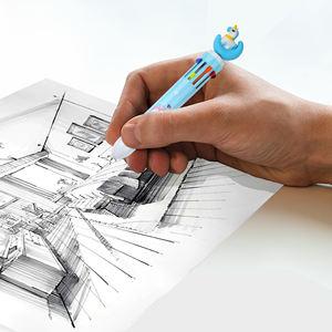 Bolígrafo de Colores al por Mayor, 10 Colores, con Cabeza de Unicornio de Silicona Kawaii, para Niños y Estudiantes - Product Image 4