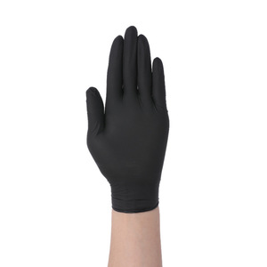 Gants en nitrile jetables noirs idéaux pour le nettoyage de la cuisine de qualité <span class=keywords><strong>alimentaire</strong></span>, gants de vaisselle résistants à l'huile durables - Product Image 1