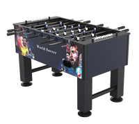 Table de baby-foot d'intérieur en MDF de haute qualité 2024, 55 pouces/1,5 m, plateau de jeu finition mélamine 9 mm d'épaisseur - Meilleur prix, accessoires inclus