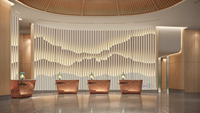 Divisor de Vidrio Artístico Personalizable con Características Ecológicas, Impermeables y Anti-UV para Baño, Hotel, Villa, Decoración Moderna