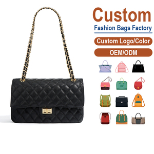 Bolso Cuadrado de Lujo para Dama, de Piel de Vacuno de Primera Calidad, Acolchado Estilo Caviar, Vintage, Antirrobo, Impermeable, con Correa Única y Cadena para Hombro/Cruzado - Product Image 1