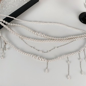 <span class=keywords><strong>Ceinture</strong></span> de chaîne de taille multi-couches en perles pour femmes, mode, réglable, grosses perles, chaîne de <span class=keywords><strong>ceinture</strong></span>, perles, pompon, chaîne de corps pour le ventre - Product Image 5