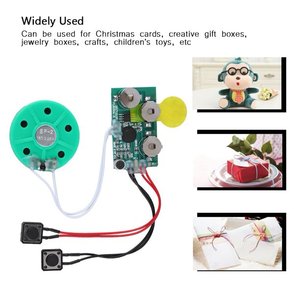 <strong>Mini</strong> Recordable Sound Module 30s Voice Recording Chip Push Buttons For Greeting Cards DC Input Type <strong>Speaker</strong> Acoustic Components - Product Image 6