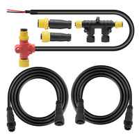 방수 IP68 NMEA2000 5핀 해양용 온보드 메트릭 커넥터 M12 시리즈 케이블 암수 Y형 T형 어댑터