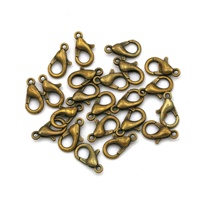 Fermoir mousqueton en alliage électroplaqué pour accessoires de bijoux DIY, pendentifs de collier et anneaux de connexion faits main