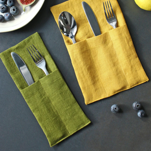 <span class=keywords><strong>Couverts</strong></span> en lin argenterie support <span class=keywords><strong>pochette</strong></span> pour 2 & 3 <span class=keywords><strong>couverts</strong></span> naturel délavé <span class=keywords><strong>pochette</strong></span> à <span class=keywords><strong>couverts</strong></span> Double porte-fourchette en lin doux - Product Image 5