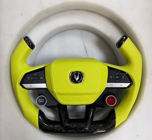 Volante in Pelle e Fibra di Carbonio per Mercedes Benz C117 W176 W204 <span class=keywords><strong>W212</strong></span> W213 <span class=keywords><strong>AMG</strong></span> - Product Image 2
