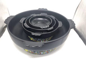 Tazón de cerámica etíope de diseño clásico, plato de carne tradicional con diseño iluminado, 2021 - Product Image 3