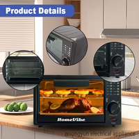 Kustomisasi OEM/ODM Oven Digital dengan Wadah Dalam Food-grade 12L, 16L, 18L, 22L, Oven Listrik Rumah Tangga Multifungsi untuk Memanggang