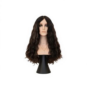 Pelucas de Cabello Humano Virgen Chino al por Mayor con Base de Seda y Frente de Encaje Transparente, Largas, Tamaños de Gorra Promedio, 130% de Densidad - Product Image 2