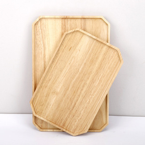 Oak Rectangular Octagonal <b>Tea</b> <b>Tray</b> Wooden Pattern For Home Hotel Restaurant Use - Product Image 1