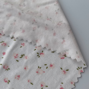Nouveau Design Softy 185GSM 96% rayonne 4% spandex Fleur <span class=keywords><strong>Imprimé</strong></span> <span class=keywords><strong>Viscose</strong></span> Stretch Unique <span class=keywords><strong>Jersey</strong></span> <span class=keywords><strong>Tissu</strong></span> pour Vêtement, T-shirt, Robe - Product Image 2