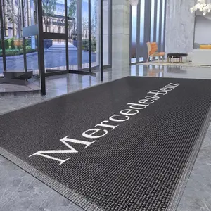 EP Custom Logo Mat Free Design Doormat PVC Spaghetti Coil Mat Entrance Mats Nylon Carpet