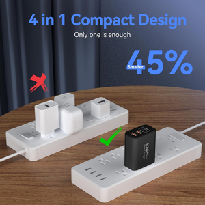 ทนทาน น้ำหนักเบา 40W PD 20W พอร์ตคู่ สำหรับการตั้งค่าเวิร์กสเตชัน การเดินทางเพื่อธุรกิจ ใช้กับสถานีชาร์จ USB C เครื่องชาร์จพกพาสำหรับการเดินทาง - Product Image 4