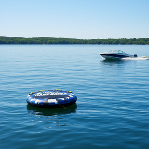 Bouée gonflable tractable Vevor 51,8 pouces en nylon pour 2 personnes, capacité 340 lbs, pour sports nautiques - Product Image 2