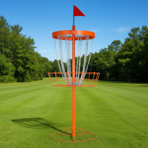 ตะกร้าดิสก์กอล์ฟ Vevor แบบ 24 โซ่ เหล็กแข็งแรงทนทาน สำหรับฝึกซ้อมในร่มและกลางแจ้ง สีส้ม ขนาด 6 มม. - Product Image 2