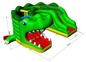 1 yıl garanti ile özelleştirilmiş yaşam dolu kale şişme engel kursu dinozor cennet ticari şişme şato - Product Image 5