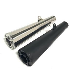 Tubo de escape negro esmerilado plateado galvanizado duradero Tubo de escape recto de acero inoxidable para motocicleta Suzuki GSXR1300 - Product Image 1