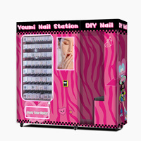 Mesin Penjual Otomatis Nail Art Fashion untuk Toko Makeup Desain LOGO & Stiker Gratis Mesin Penjual Otomatis Parfum yang Dapat Disesuaikan