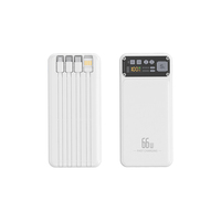 Batterie externe portable Li-Polymar haute capacité 20000 mAh, charge rapide 22,5 W, écran LED, interface de sortie Micro USB, Type-C
