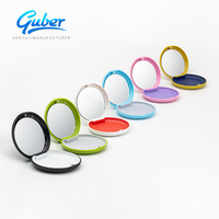 Boîte de rangement pour prothèses dentaires Guber Dental multi-usages en plastique, avec miroir pour l'hygiène buccale