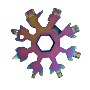 Bán Buôn Thẻ Công Cụ Tuốc Nơ Vít Bát Giác 18 Trong Một Sáu Chân Công Cụ EDC Quà Tặng Nhỏ 420 Cờ Lê Bông Tuyết Bằng Thép Không Gỉ - Product Image 2