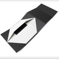 Boîte rigide magnétique pliable personnalisée, emballage cadeau à plier à plat pour le thé, les sachets de café et les produits alimentaires
